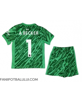 Liverpool Alisson Becker #1 Portarii Echipament de Fotbal Replică 2024-25 Copii Deplasare (+ Șorturi)
